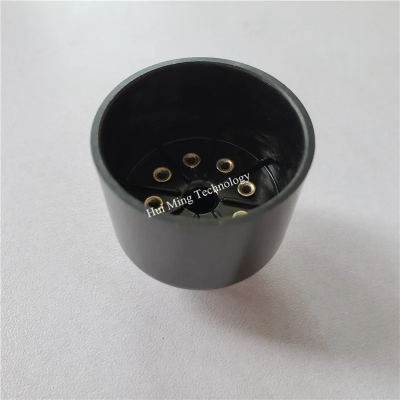 Bakelite Tube Socket 8 Pin Electrical Sockets Black Connectors S8AES Seat Tube Holder Plug For KY88 6550 EL34 Amplifier PCB DIY