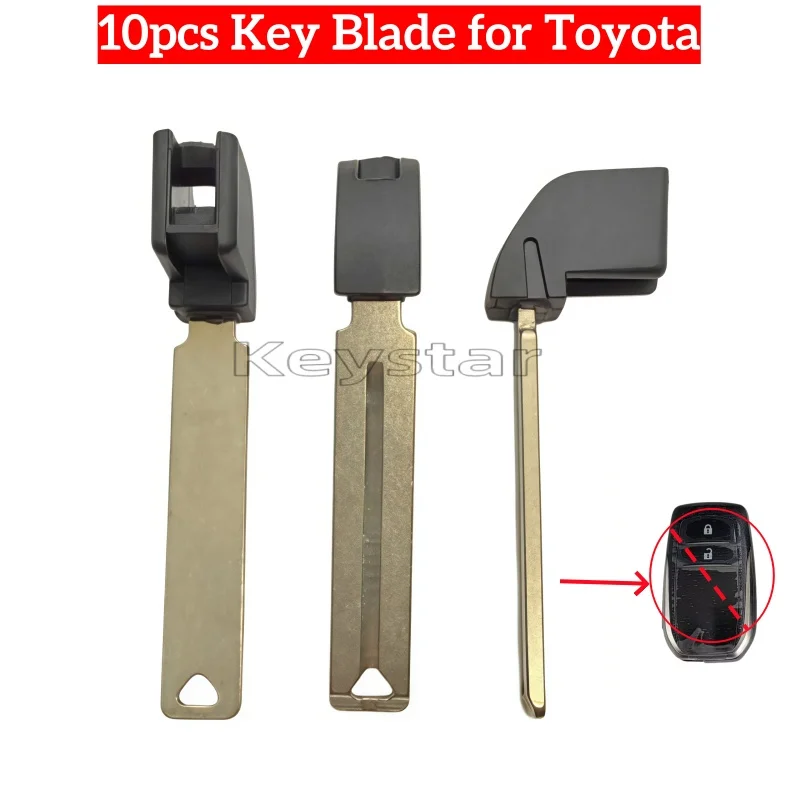 

10pcs TOY40 Car Smart Key Blank Keyless Remote TOY48 Key Blade Emergency Key for Toyota Crown Hiace Hilux FortunerKey Duplicate