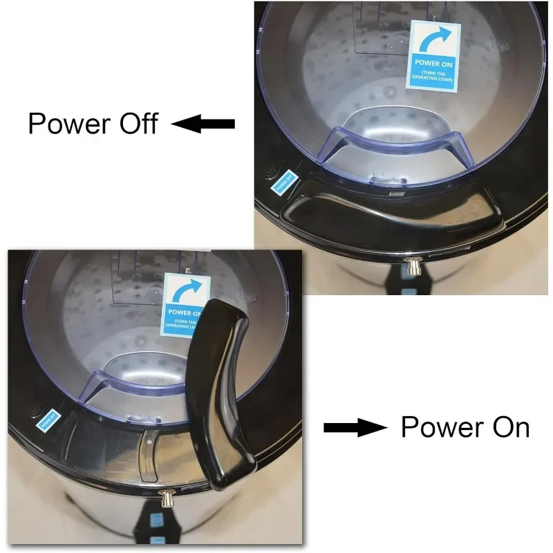 ضمان الأصالة.3200 دورة في الدقيقة مجفف دوار محمول 110 فولت/22 رطل من الفولاذ المقاوم للصدأ، رمادي داكن USA #4