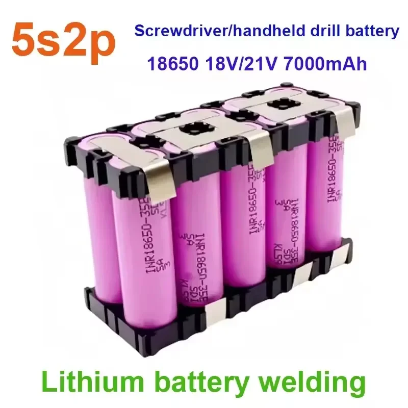 18650-35E بطارية ليثيوم مخصصة 7.4 فولت ~ 25.2 فولت 3500 مللي أمبير/7000 مللي أمبير بطارية لحام 2S1P 2S2P 3S1P 3S2P-6S1P 6S2P بطارية حزمة #3