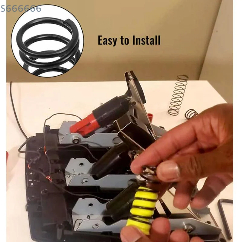 لعبة سباق دواسة الربيع ل G25 G27 عجلة سباق لعبة الملحقات ترقية وزارة الدفاع الفرامل خنق مخلب دواسة الربيع عدة #2