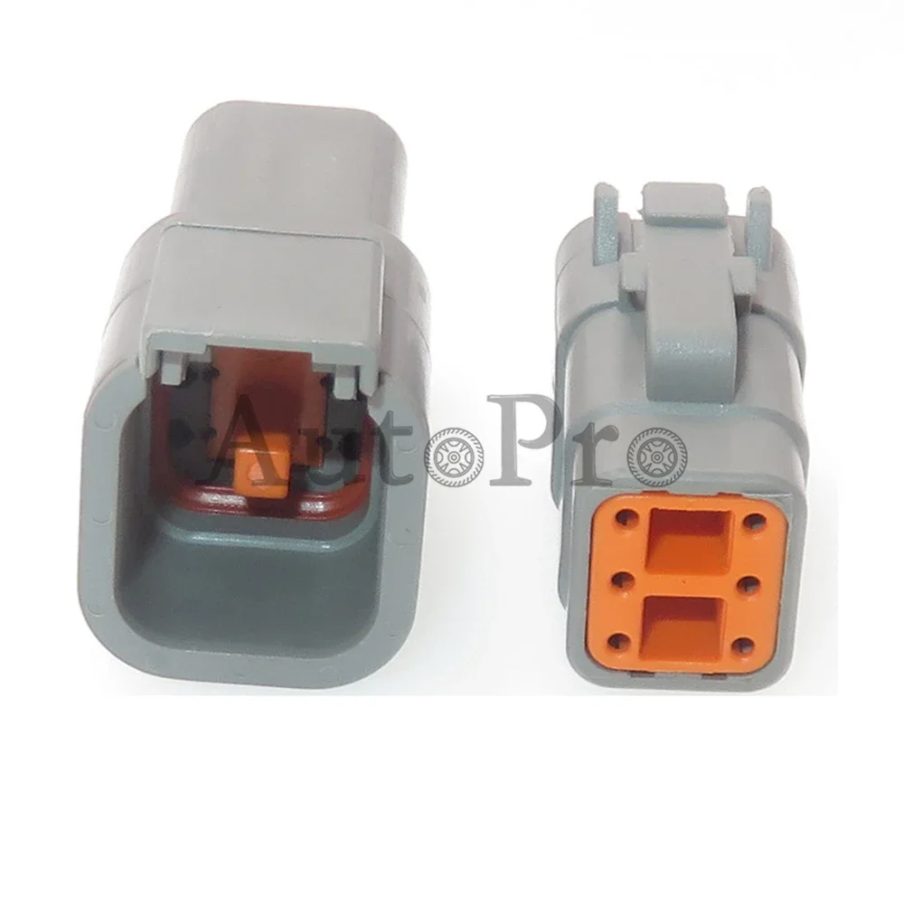 1 Set 6 Pin Escavatore Cavo Spina ATM04-6P ATM06-6S AC Montaggio Grande Presa di Alimentazione Auto Adattatore Impermeabile DTM06-6S DTM04-6P