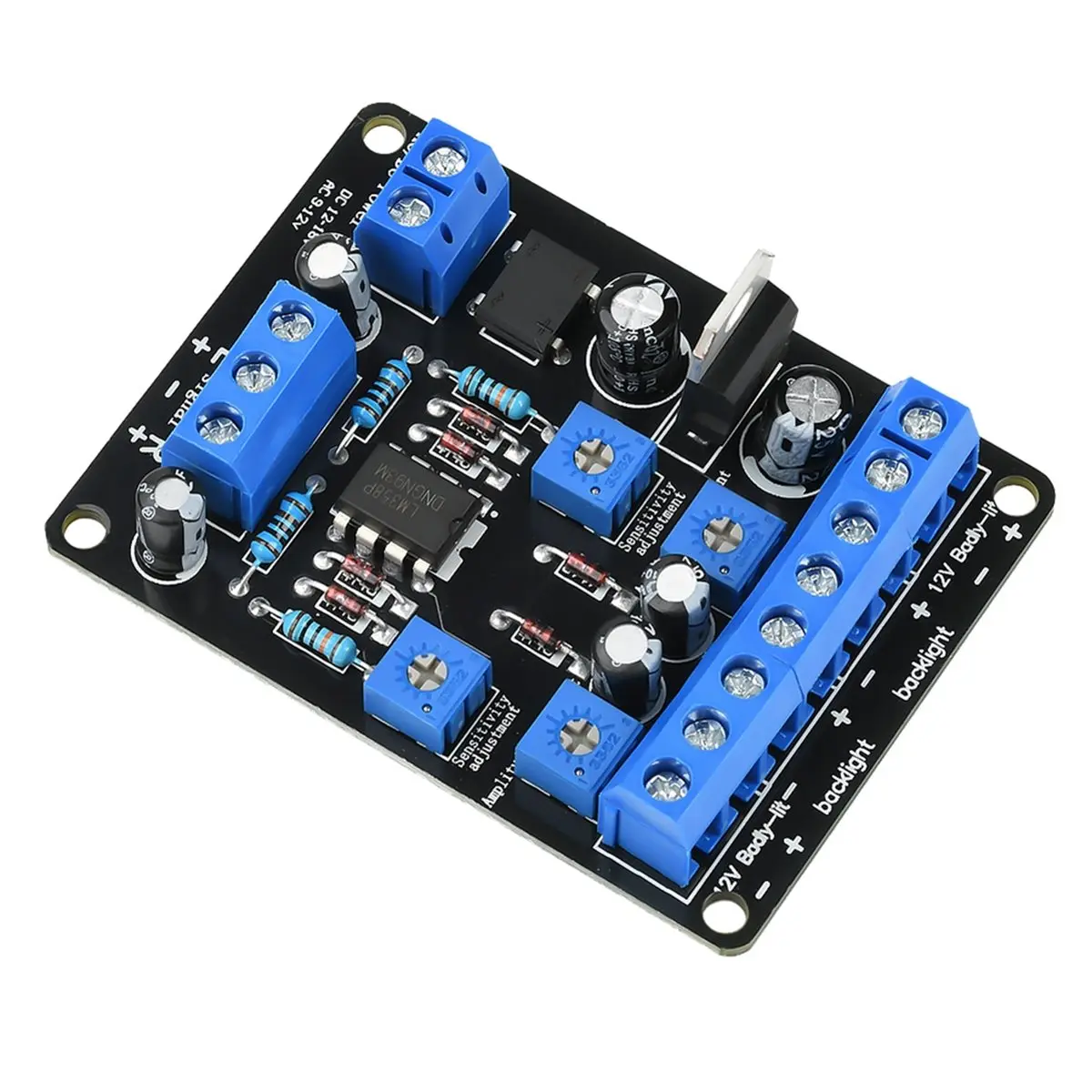 ~CLEARANCE A VU Meter Driver Board Edition AC9-12V DC12-18V Level Meter Module Backlight Adjustable for Vacuum Tube Power Amplif