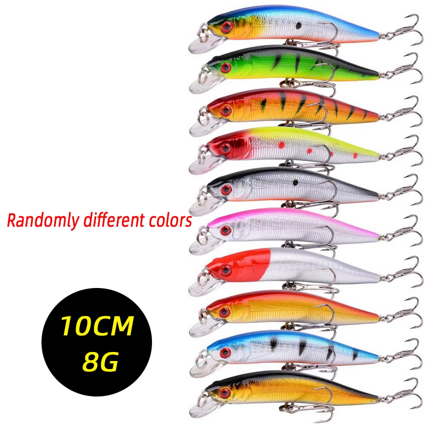 3/5/8-teiliges Zufälliges Angelköder-Set, Wobbler-Set, Mini-Crank-Angelköder, Künstlicher Köder-Kit, Minnow-Angelzubehör