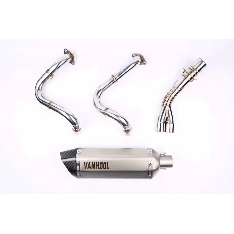 FBB High Performance Factory Selling Stainless Steel Titanium Carbon Fibre Modify Exhaust Pipe Muffler for  650NK