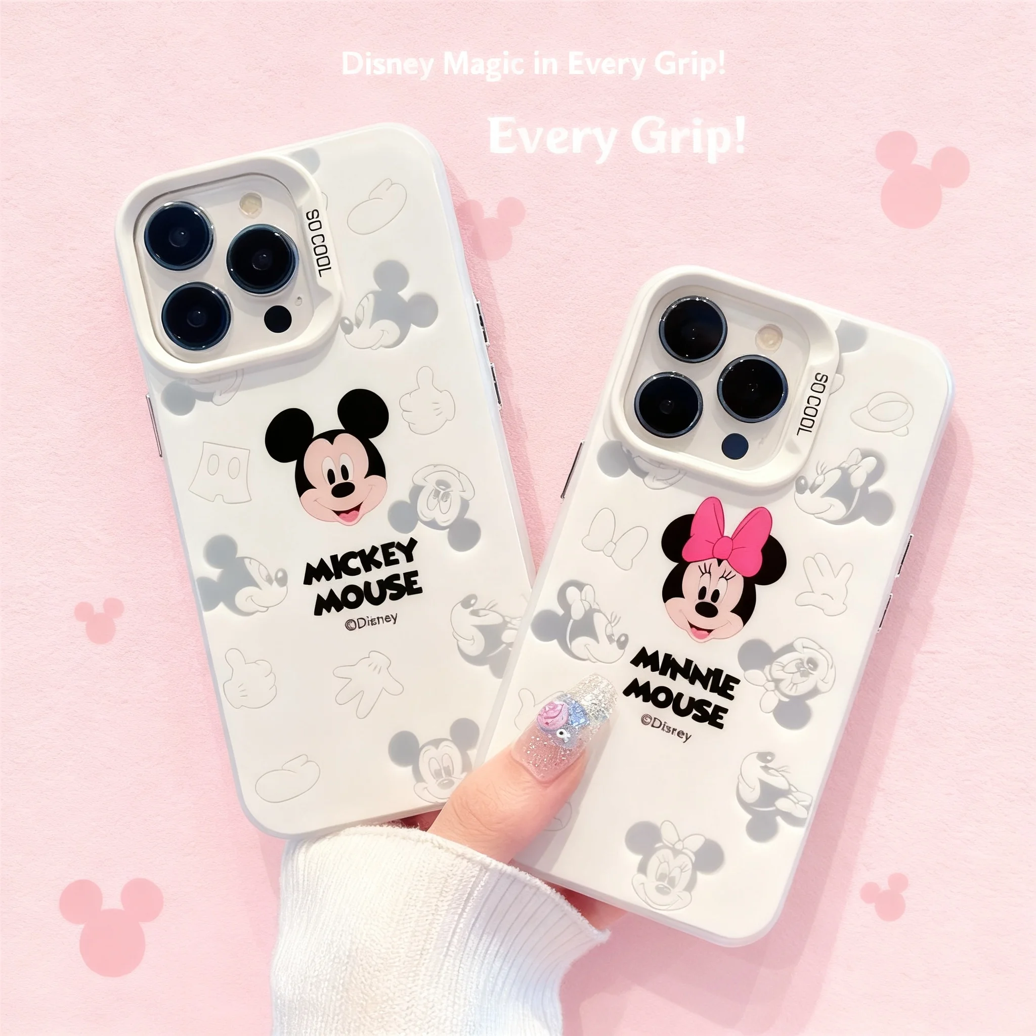 

Милый и популярный чехол для телефона с Микки Маусом для iPhone 17 Pro Max, iPhone 14, для пар, для девушек
