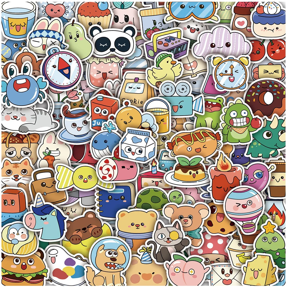 

10/30/50/100pcs Cute Cartoon Vsco Animal Graffiti Stickers Decals Laptop Scrapbook Phone Diary Stationery Sticker for Kid Toy