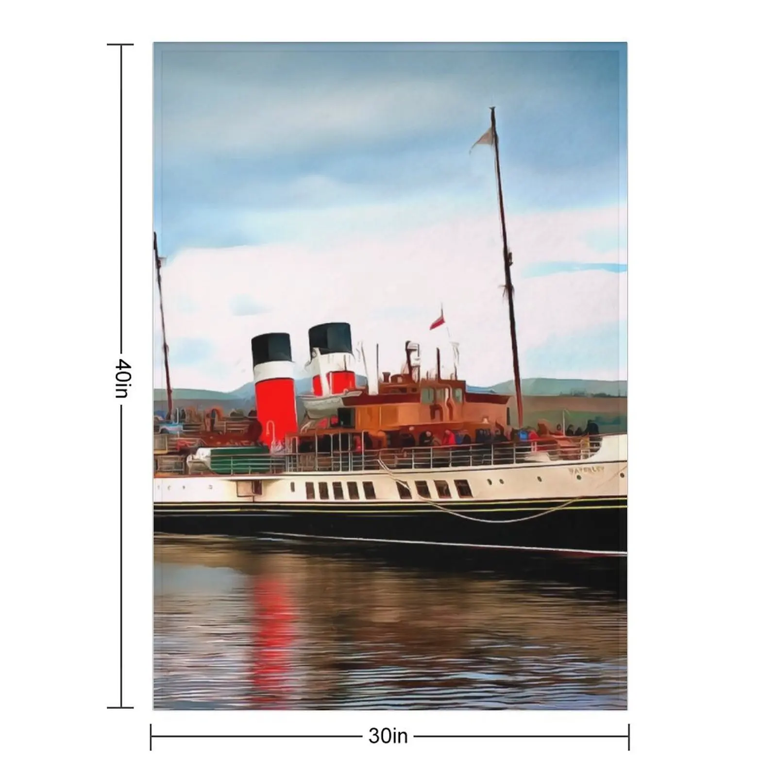 Waverley Paddle Boat (Painting) Throw Blanket Weighted decorative Sofas for winter Blankets