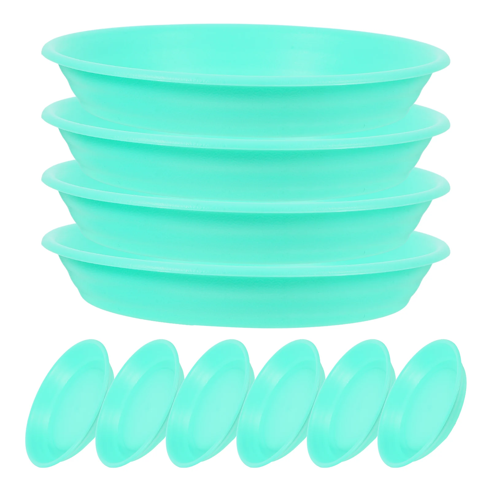 

10Pcs Round Plant Saucers Plastic Thickened Leak Proof Drip Trays Flower Pot Drainage Pallets Indoor Garden Plant Water Catcher