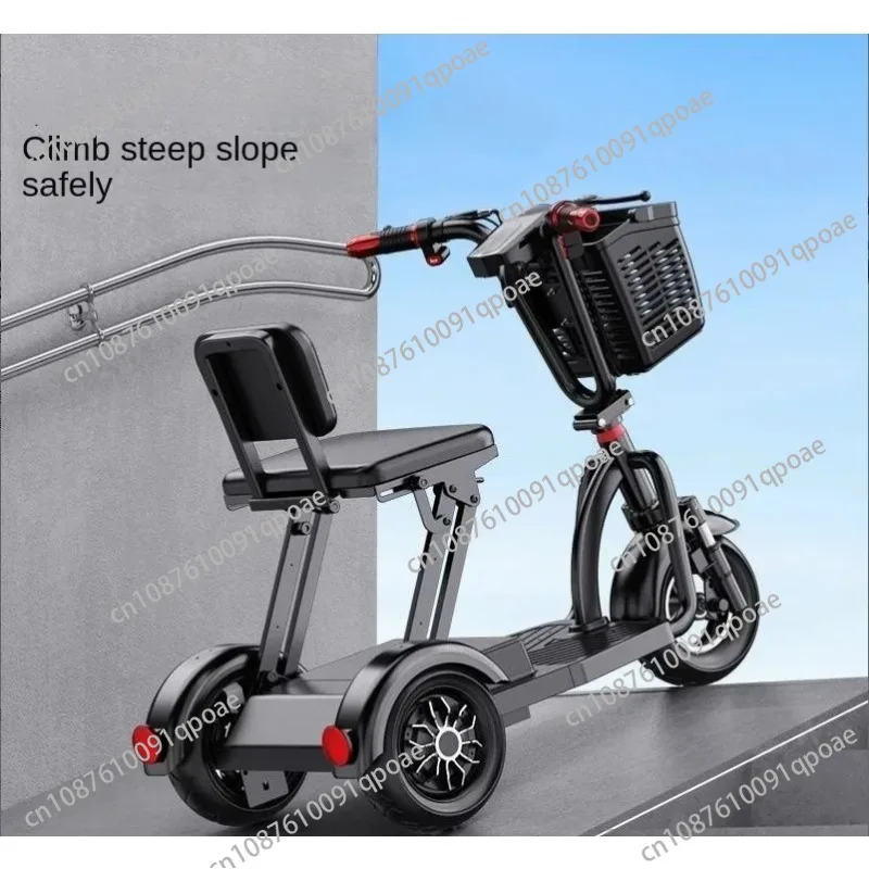 Elderly Scooter Electric Tricycle Battery Car Can Lift Chargable Lithium Battery Foldable and Portable Adult Electric Motorcycle