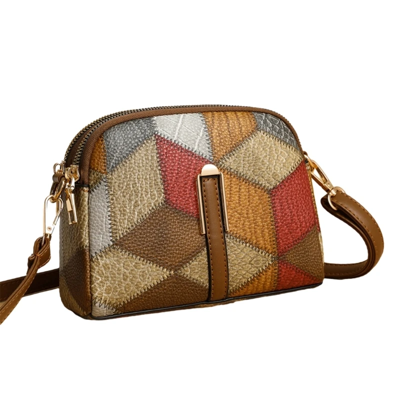 Versatile Multicolor Shoulder Bag PU Satchel Suitable for Daily Use and More