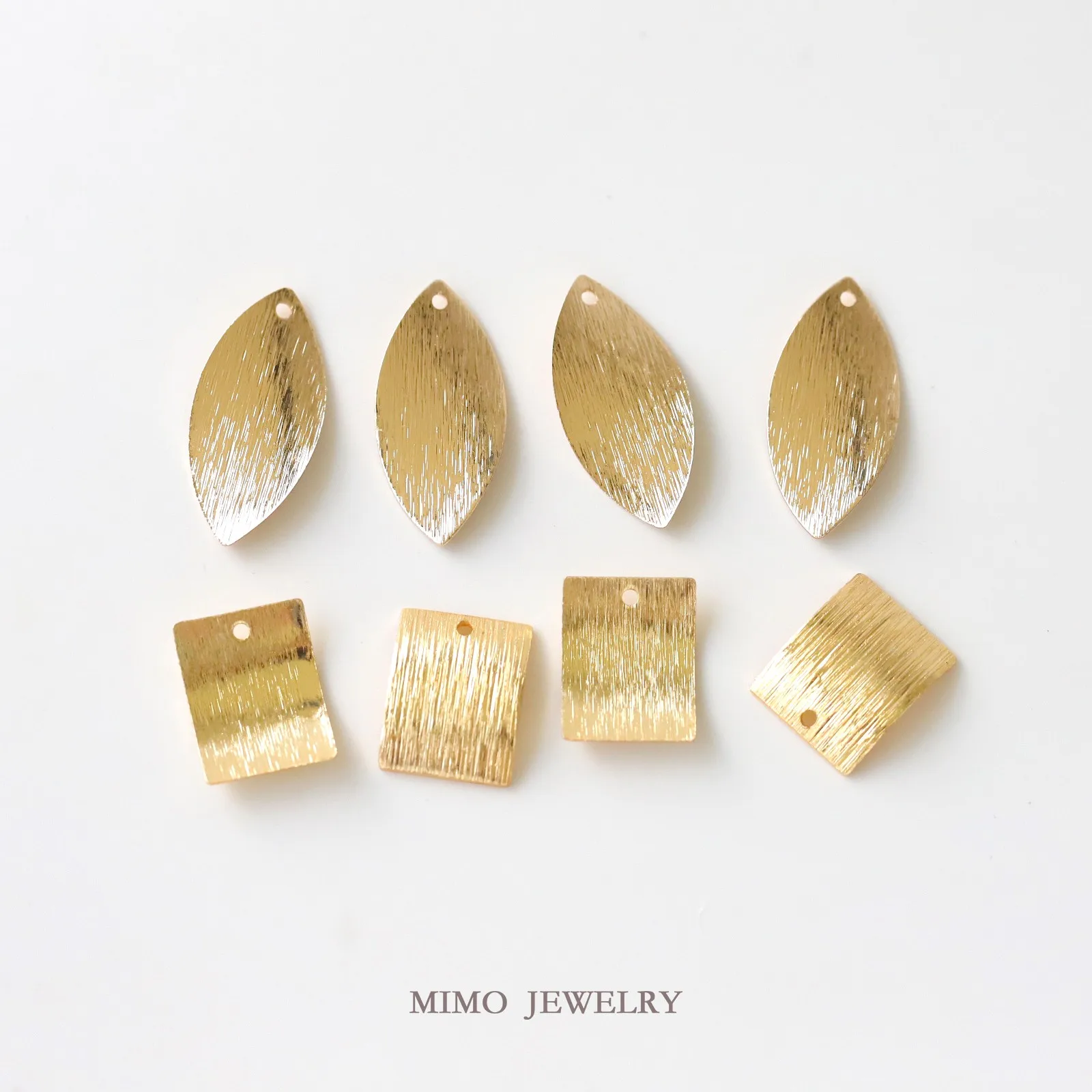 

Изогнутые геометрические квадратные листы в форме матового матового листа, подвески, подвески, принадлежности для подвесок, сделай сам, ручная латунь, позолоченные аксессуары