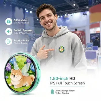 Pin Electrónico Dinámico con Pantalla Táctil de 1.5 Pulgadas