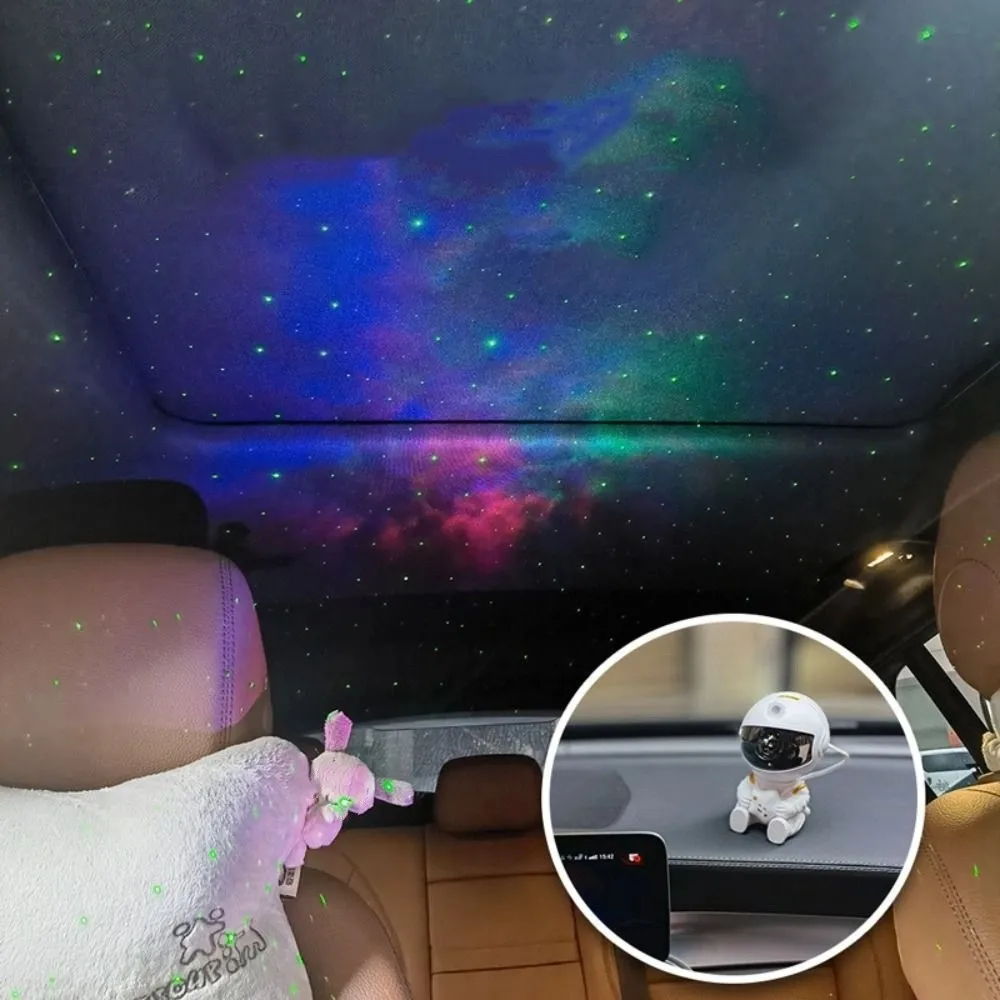 Remote Control Astronaut Projector LED Light Source Ceiling Mount Star Projector Starry Projection Nebula Light Bedroom Decor