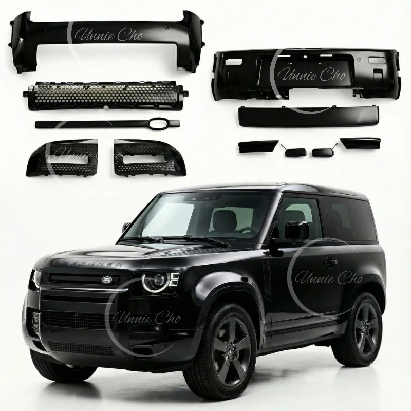For Defender Glossy Black Body Kits Bumper Guard for Land Rover Defender 90 110 L663 Accessories 2020 2021 2022 2023 2024 2025