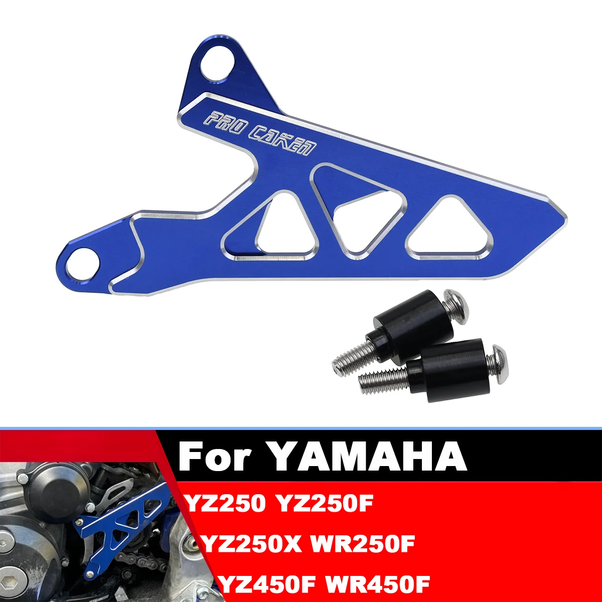 

Motorcycle CNC Front Sprocket Cover Chain Protector Guard parts For Yamaha YZ450F YZ-450F 2003-2013 WR450F WR-450F 2003-2014 15