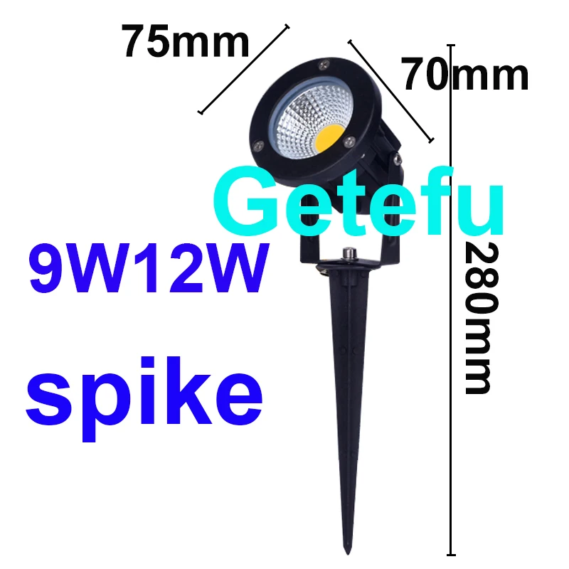 110V220V 12V Outdoor LED Garten Licht COB Led Rasen Lampe 7W 10W 12W Wasserdichte Spike garten LED Licht OutdoorLandscape Scheinwerfer – Detail 8