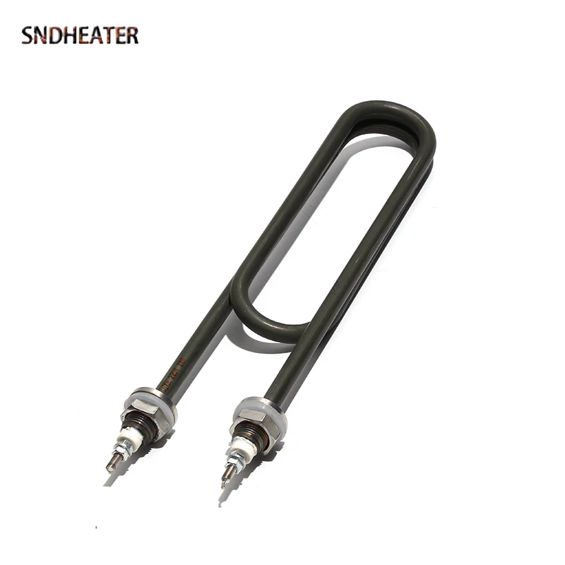 SNDHEATER 304SS عنصر تسخين خزانة التبخير 2KW 3KW 4KW 5KW 6KW أنابيب غلاية مياه الزيت الأخضر 110 فولت/220 فولت/380 فولت 250/290/340 مللي متر
