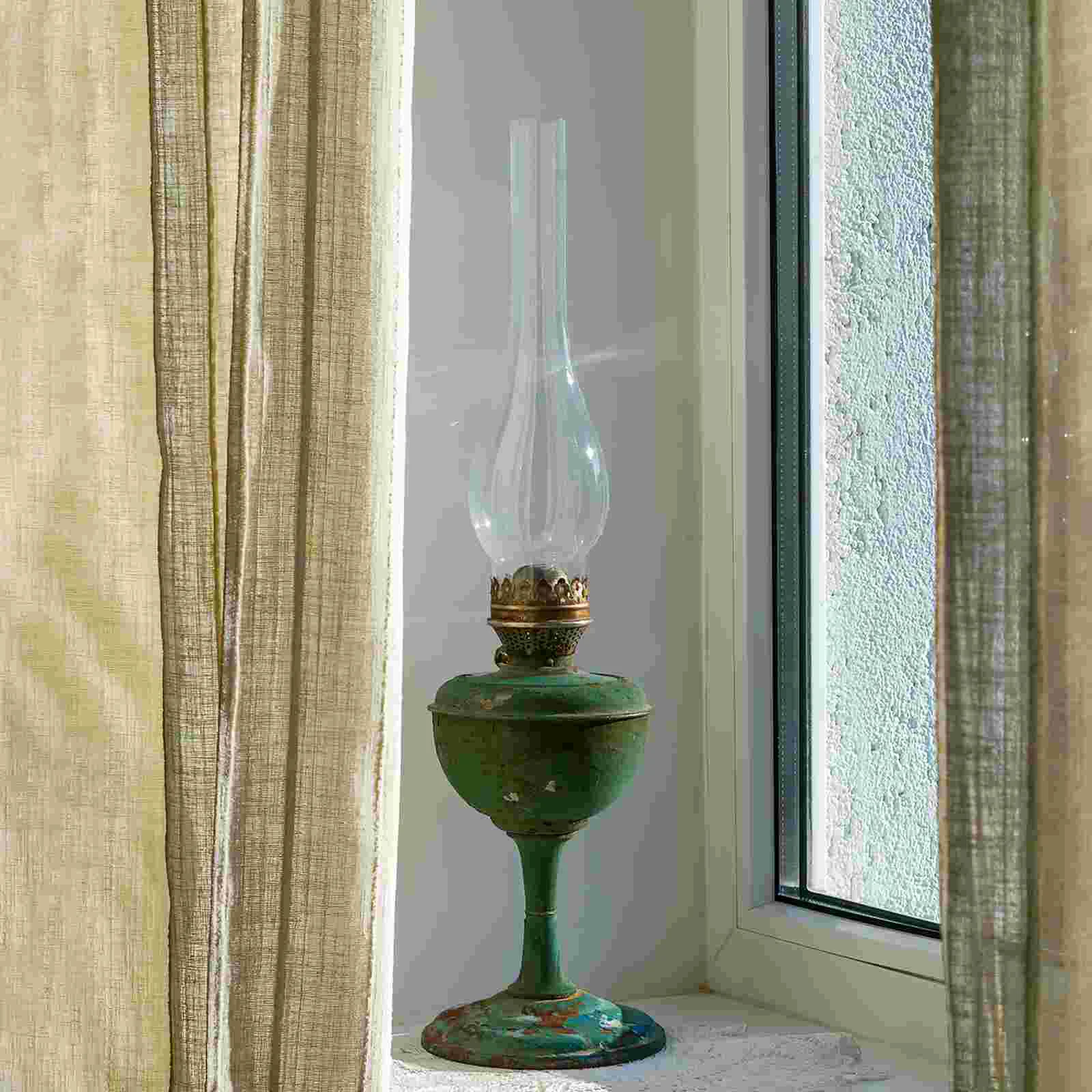 Kerosene Lamp Shade for Oil Glass Replacement Chimney Long Small Cover Clear Accessories