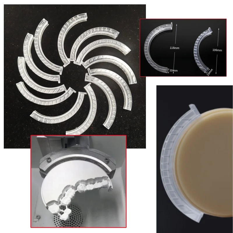 

50pcs Disposable Dental CAD/CAM Milling Machine Accessories Zirconia Block Disc C Clamp Holder