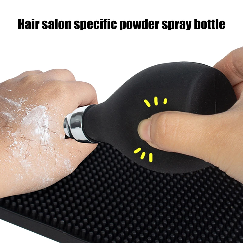 Black Hair Fiber Dry Powder Spray Atomizer Bottles, Barber Styling Accessory Tool Container