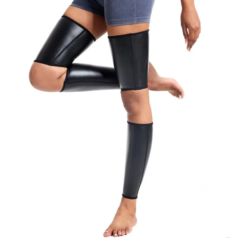 ضغط الساق الأكمام النساء اللياقة البدنية ملابس داخلية سيليكون قطاع قبضة رياضية الفخذ دعم الجري ركوب الدراجات المشي لمسافات طويلة الصيد #4