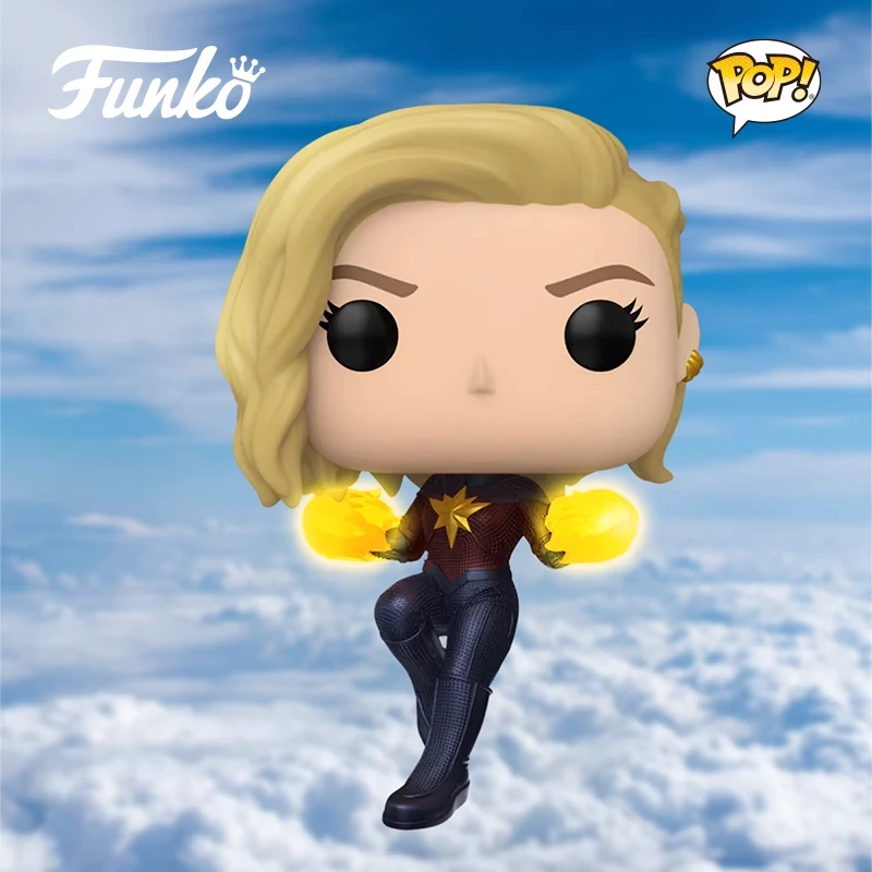 

Genuine Edition FUNKO POP Marvel Captain Marvel 2 Anime Action Desktop Decoration Ornament Model Toys Collectible Model