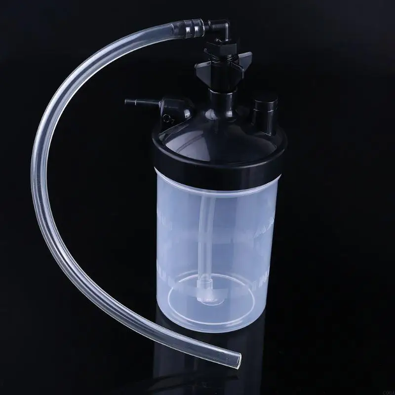 C90A Oxygen Humidifier Bubbler Bottle Humidity for Oxygen Therapy Water Bottle Tube
