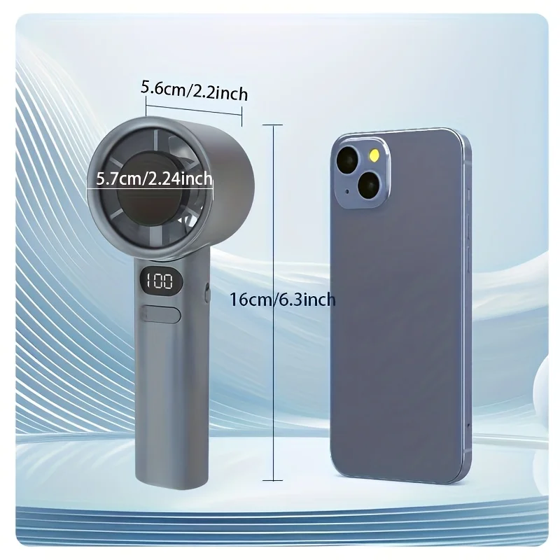 

Handheld mini fan, powerful 400mAh wind speed, convenient USB charging, suitable for travel, outdoor activities, and summer