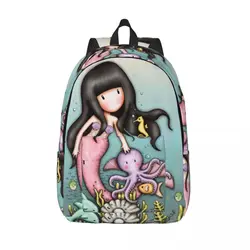 Santoro Gorjuss Backpack for Preschool Kindergarten School Student Fish Girl Bookbag Boy Girl Kids Daypack Travel