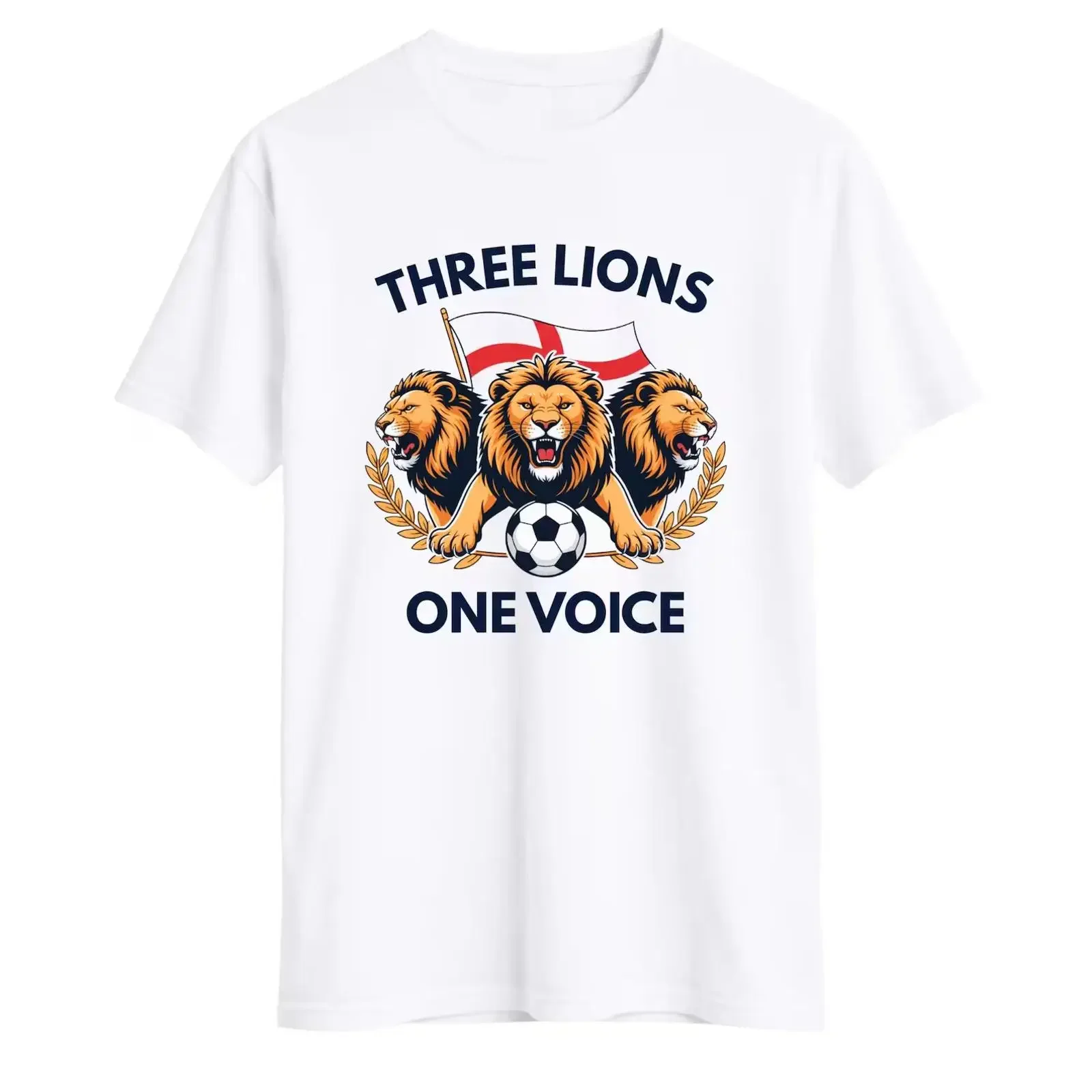 Three Lions One Voice Kinder T Shirt England Fußball Jugend vintage Washed Slightly Versatile fashion homme Breathable graphic