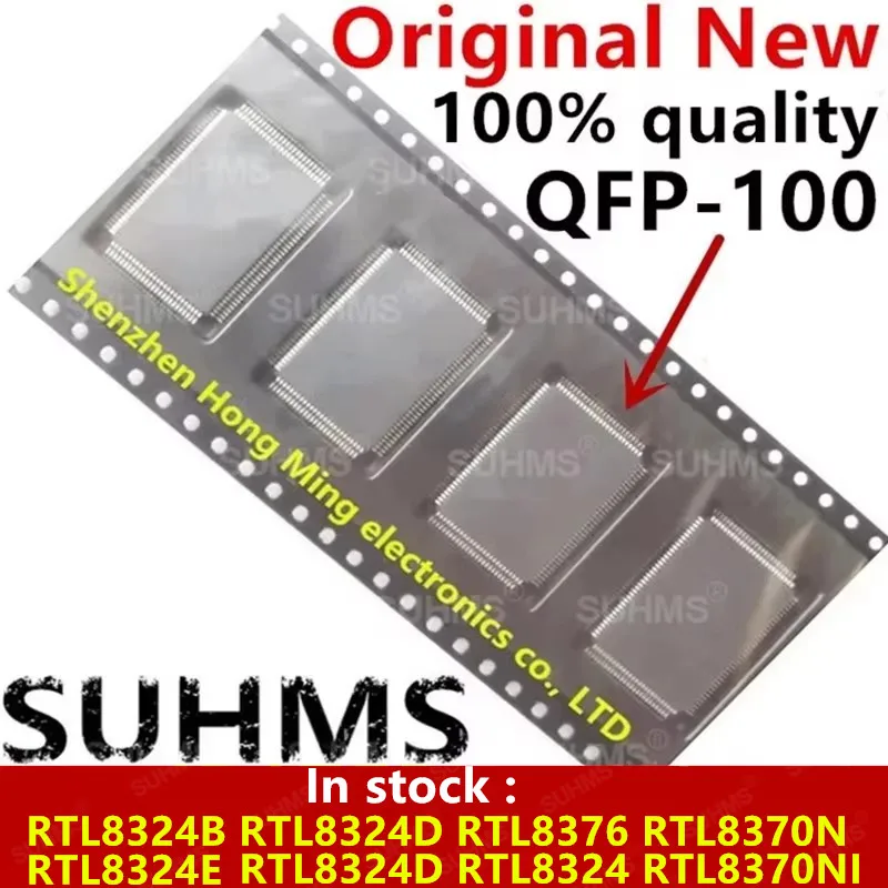 (1piece)100% New RTL8370N RTL8370NI RTL8376 RTL8324 RTL8324B RTL8324E RTL8324D QFP Chipset