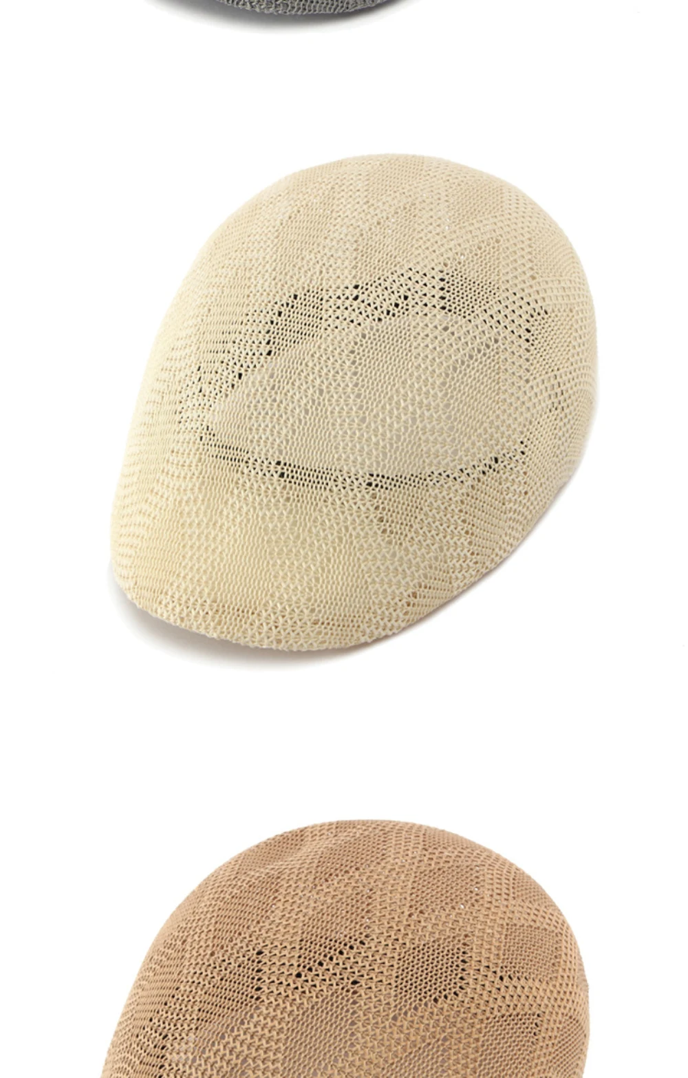 HT5128 Neue Frühling-Sommer Sonnenhüte und Kappen für Herren und Damen, Künstlerhut, Malerhut, Unisex Ivy Flat Cap, Atmungsaktive Netz-Baskenmütze – Detail 6