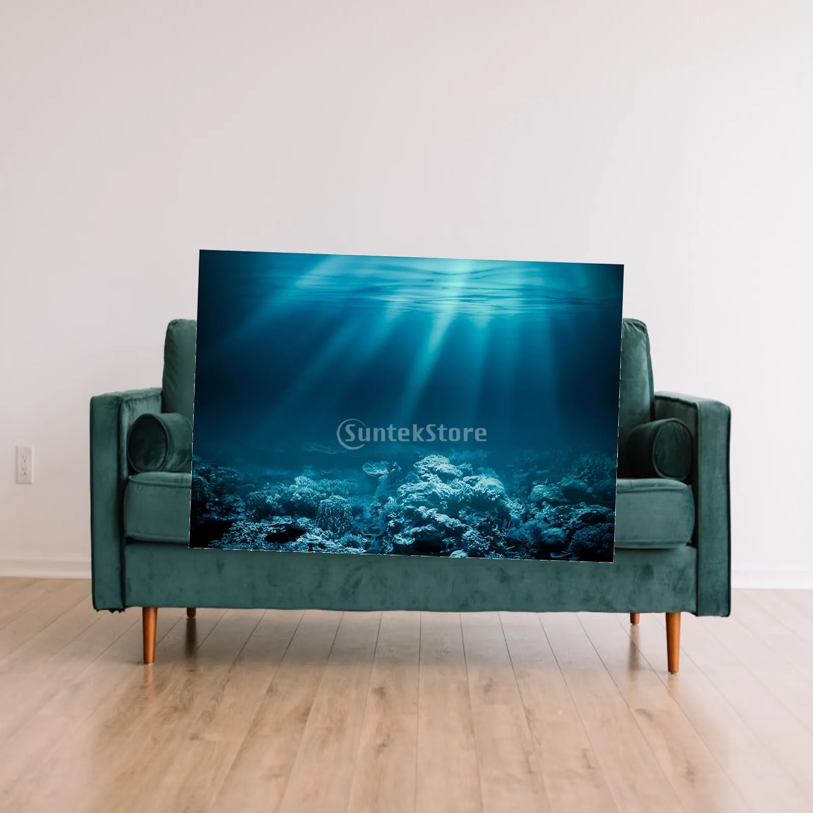 Fish Tank Adhesive Poster PVC 3D HD Aquarium Background Sticker Waterproof Smooth Picture for Aquarium Decoration