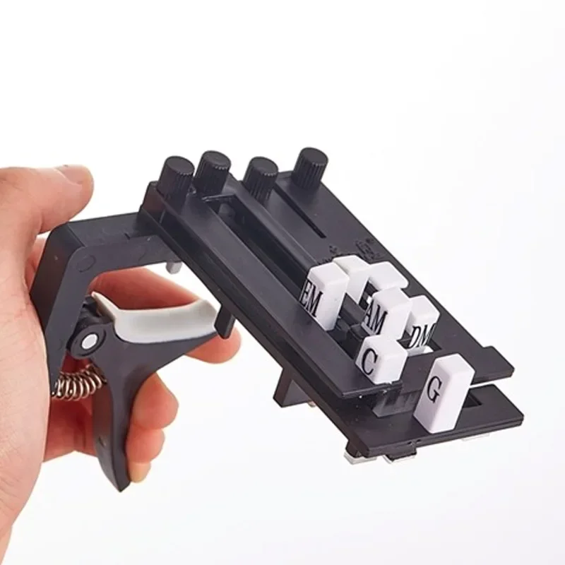 Guitar Chord Trainer Guitar Learn Aid Tool Presser Ukulele Chord Learning System For Beginner Stringed Instrument Accessories