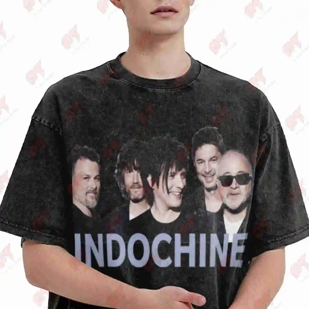 Indochine Vintage Vintage Washed Tee Pure Cotton T-Shirt