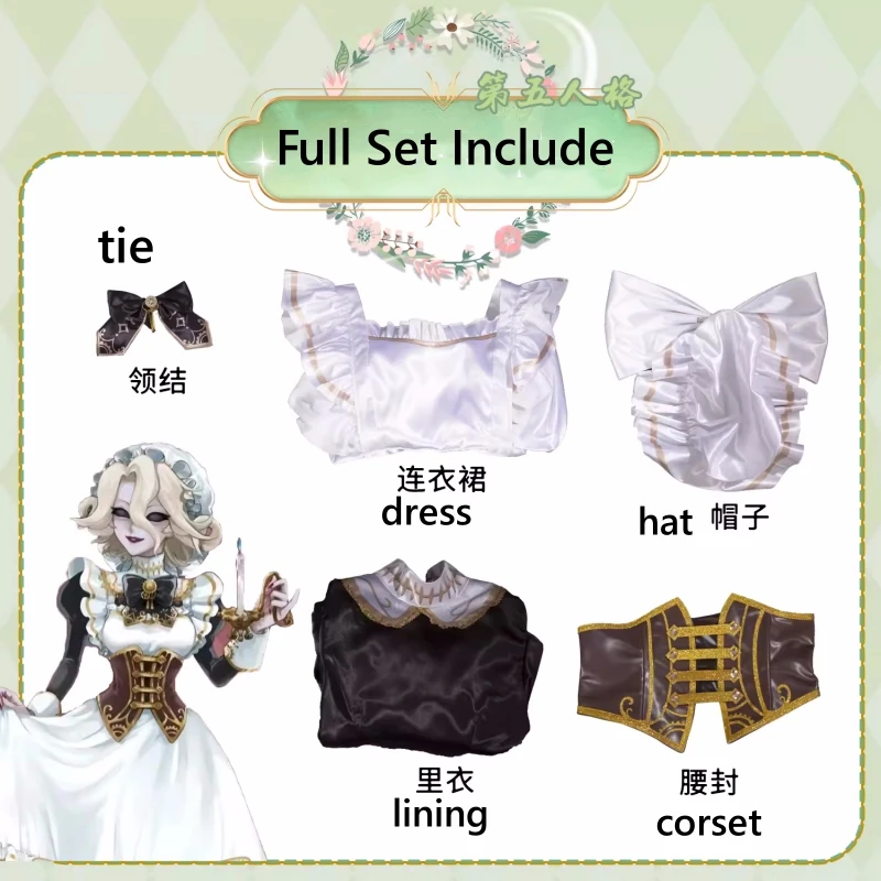 Mary Maid Outfit Game Identity V Bloody Queen Cosplay Anime Women Fashion Maid Dress Costume Halloween Carnival Party Suit Stock