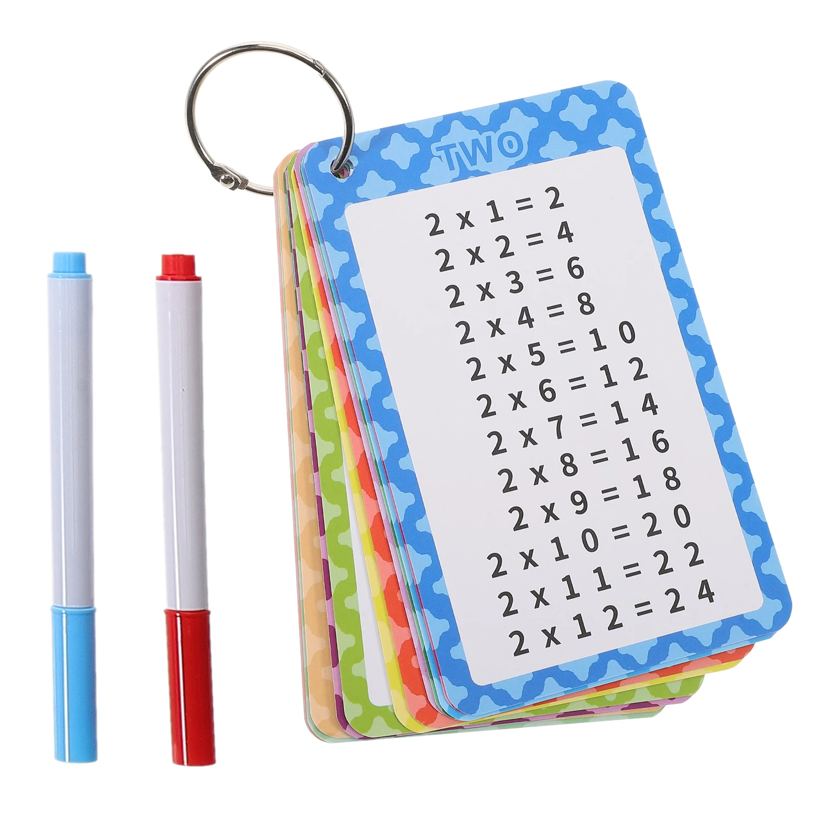 

13 pcs Math Education Cards Colorful Dry Erase Multiplication Arithmetic School Kids Intellectual Development Flashcards Toy