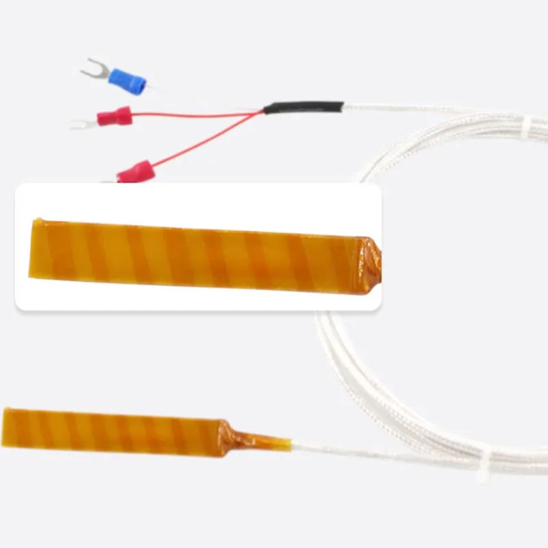 Чип термопары, тип плитки PT100, трубопровод/смола, патч-зонд, встроенный датчик температуры, линия из ПТФЭ для изогнутых объектов