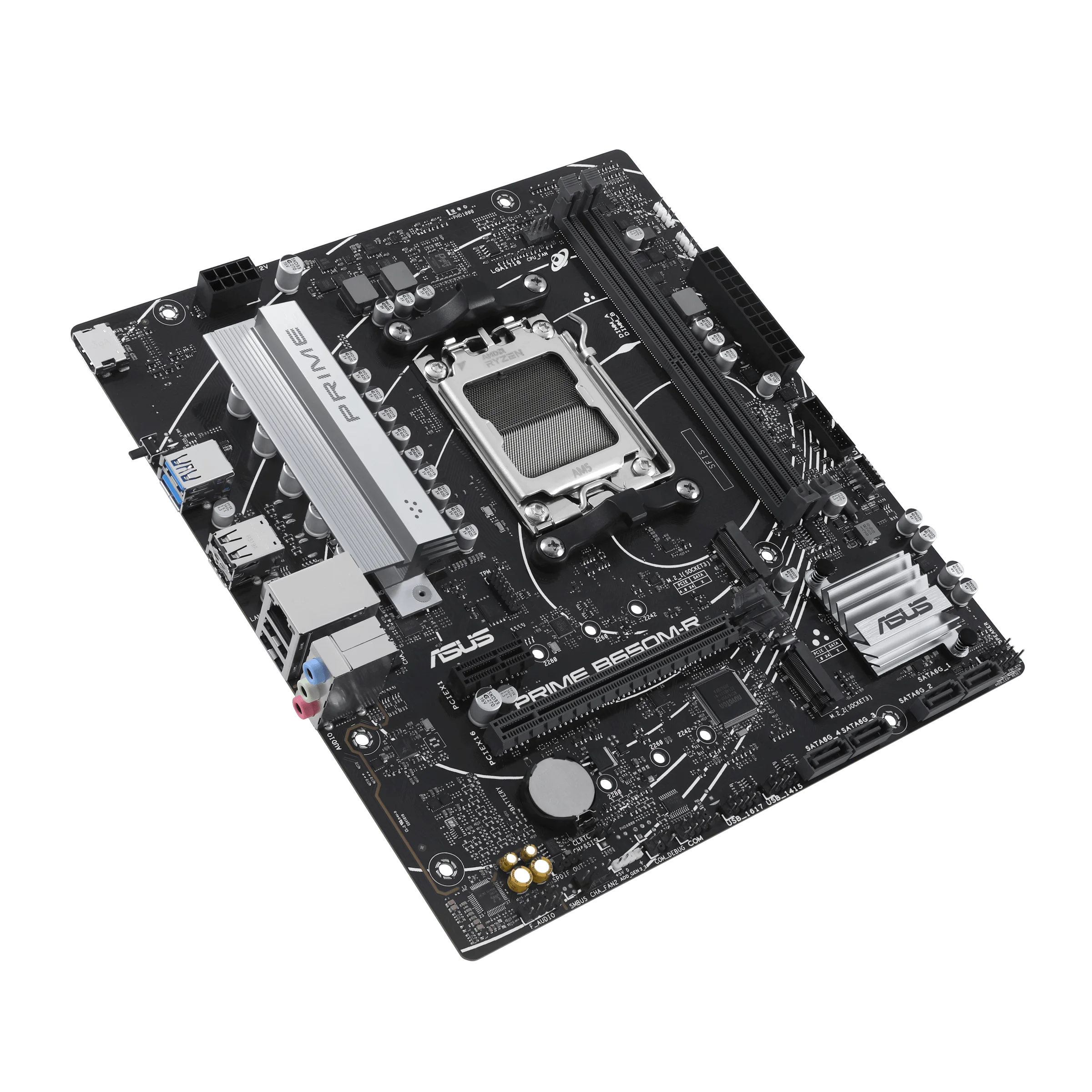 Placa base ASUS PRIME B650M-R Micro-ATX DDR5 compatible con PCIe 4,0 Realtek 2,5 Gb para AMD 7700 7700x 7600x CPU ram kit