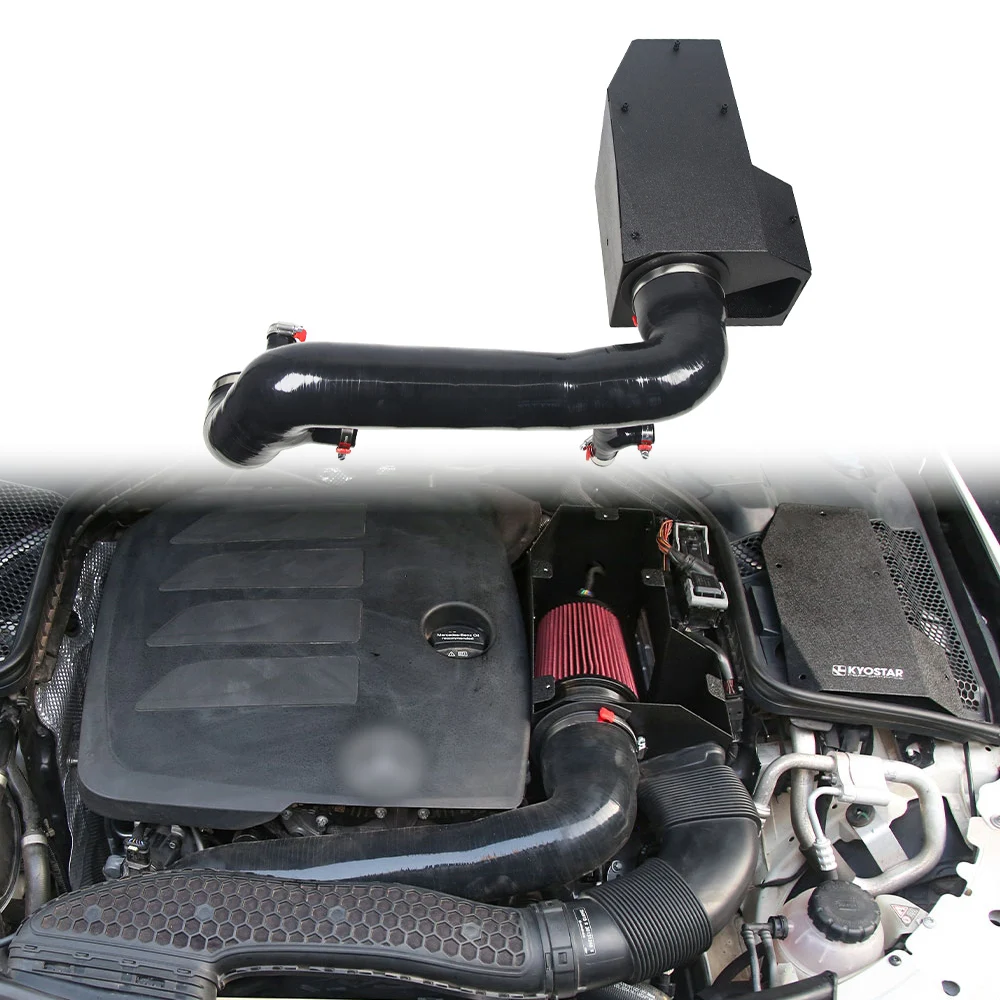 

Подходит для нового воздушного фильтра W205 M264 C180 C200 C300 GLC300 2018-2021, комплект для впуска холодного воздуха, патрубок