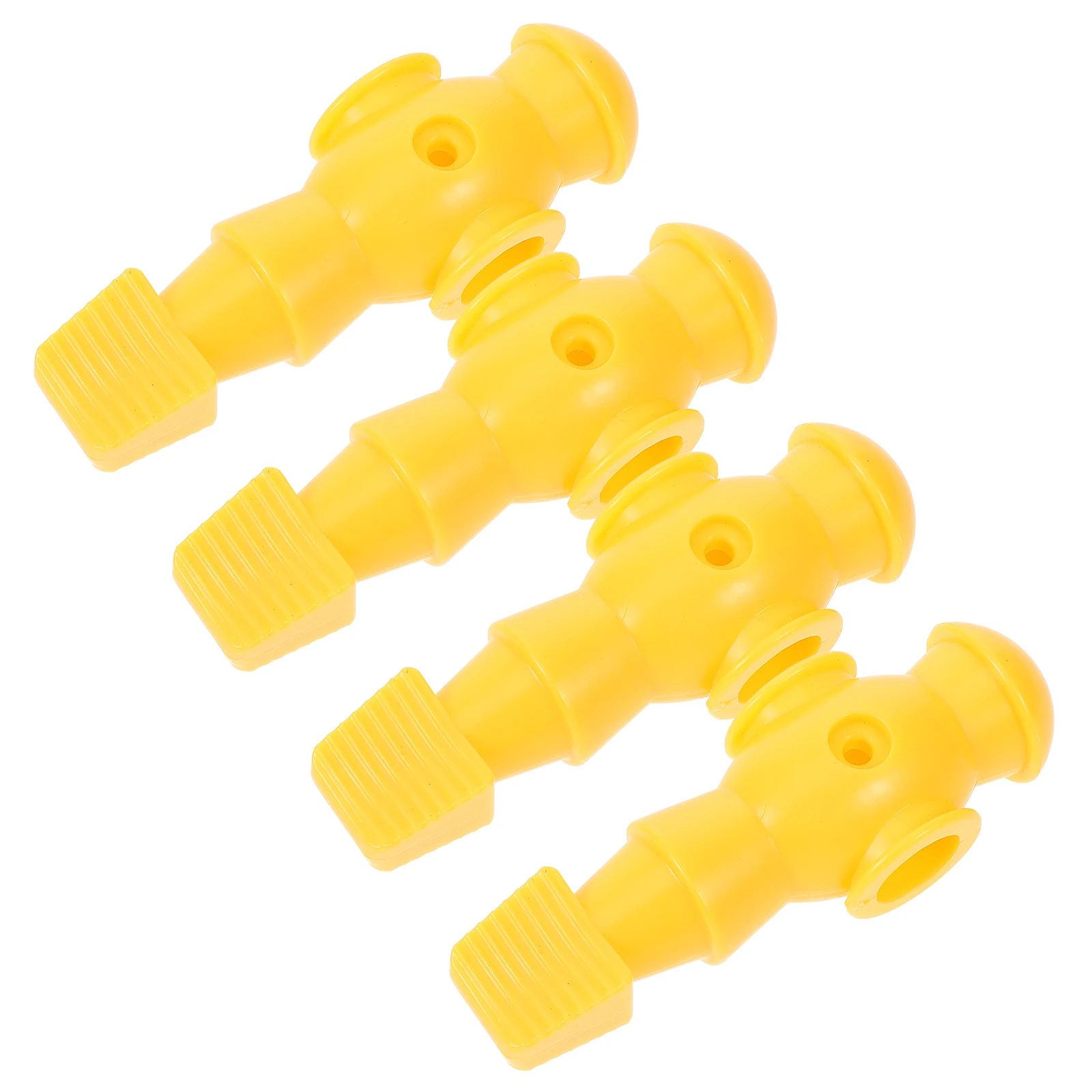 

4 Pcs Table Football Figures Deep Yellow Plastic Replacement Soccer Players for Standard Rods Fun Game Accessories