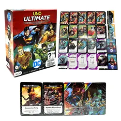 Mattel Games UNO Ultimate DC  Family Funny Entertainment Board Game Poker Cards Game Gift Box