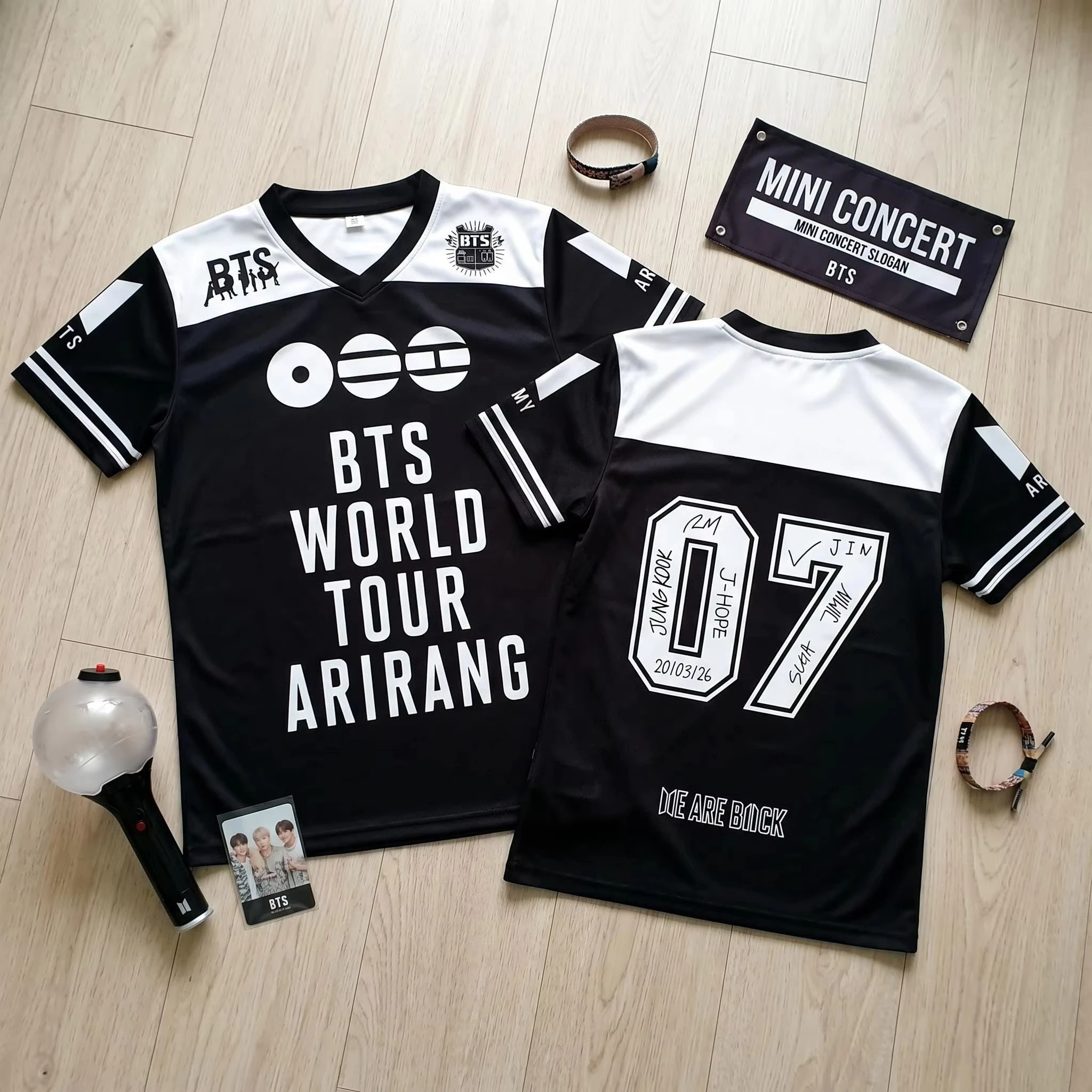 ARIRANG 2026 BTS Kpop jersey Style T-shirt Men's and Women's fan gifts Breathable and comfortable Loose Y2K  shirt
