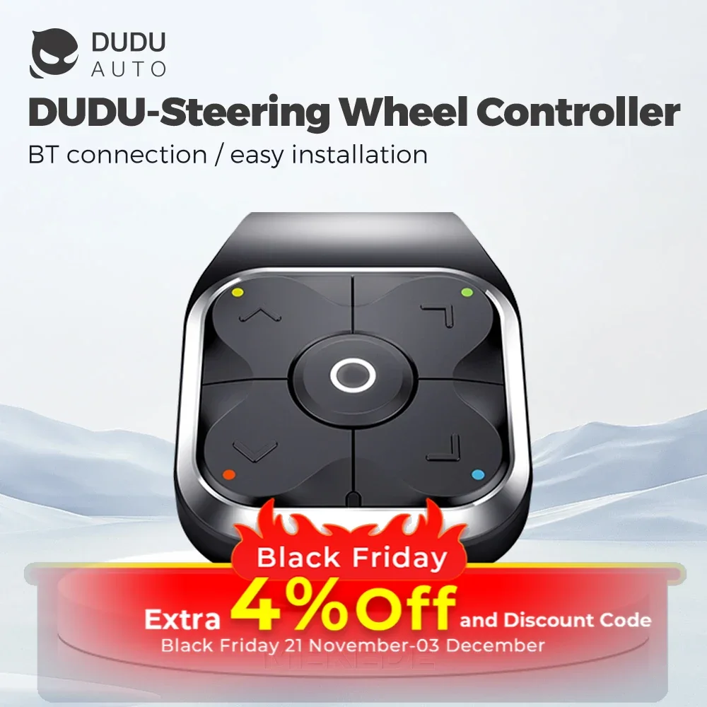 DUDUAUTO DUDU6 DUDU7 Accessories For Wireless Steering Wheel Controller Easy installation BT4.0 Car Radio button remote control