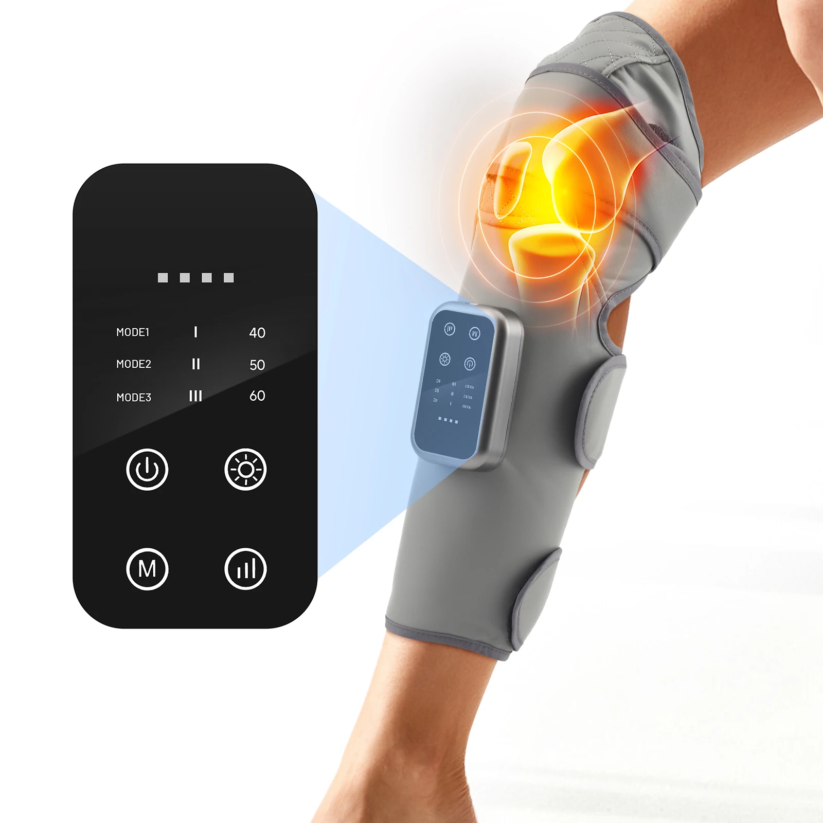 Masseur de jambes, relaxant musculaire pour les jambes, trois modes et niveaux de chaleur, soulage la fatigue des pieds, masseur chauffant pour les athlètes