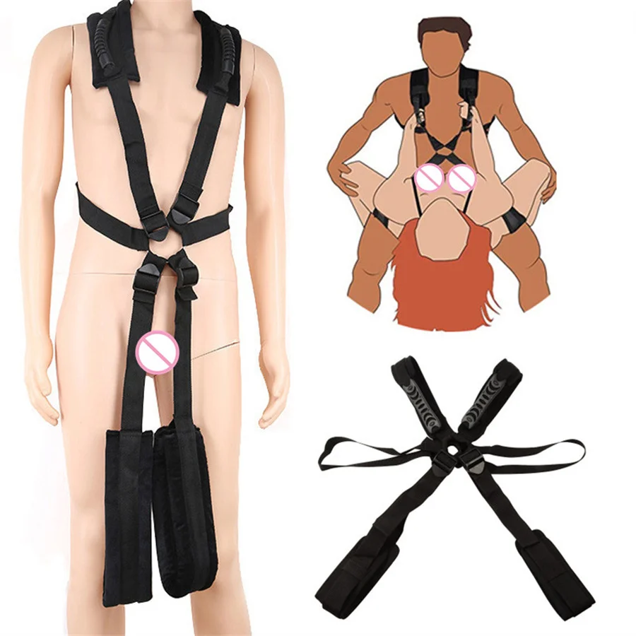 Shoulder Sex Swing Self Bandage Restraints Belt Leg Spreader Rope Sex Swing Erotic Sex Toys For Couples Harness Adult Games