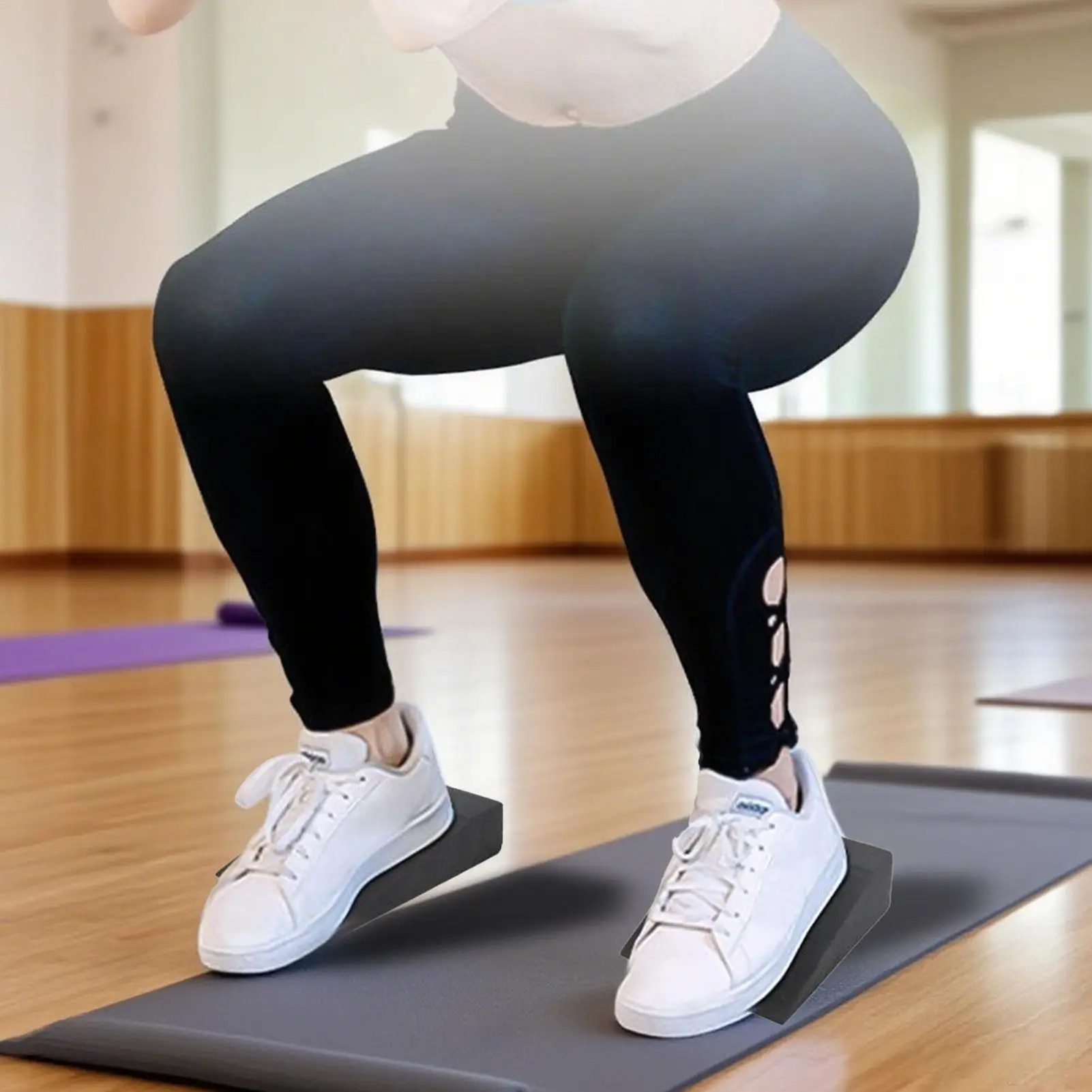 

2pcs Yoga Slant Board Heel Elevated Squat Squat Wedges Block Calf Stretcher Squat Ramp Slant Board Calf Stretcher Risers Block