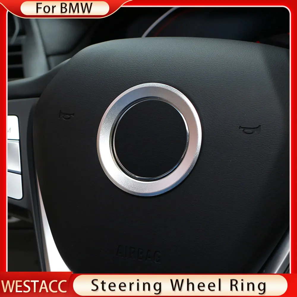 Car Steering Wheel Circle Sticker for BMW M3 M5 E36 E46 E60 E90 E92 X1 F48 X3 X5 X6 Decoration Ring Styling Interior Accessories