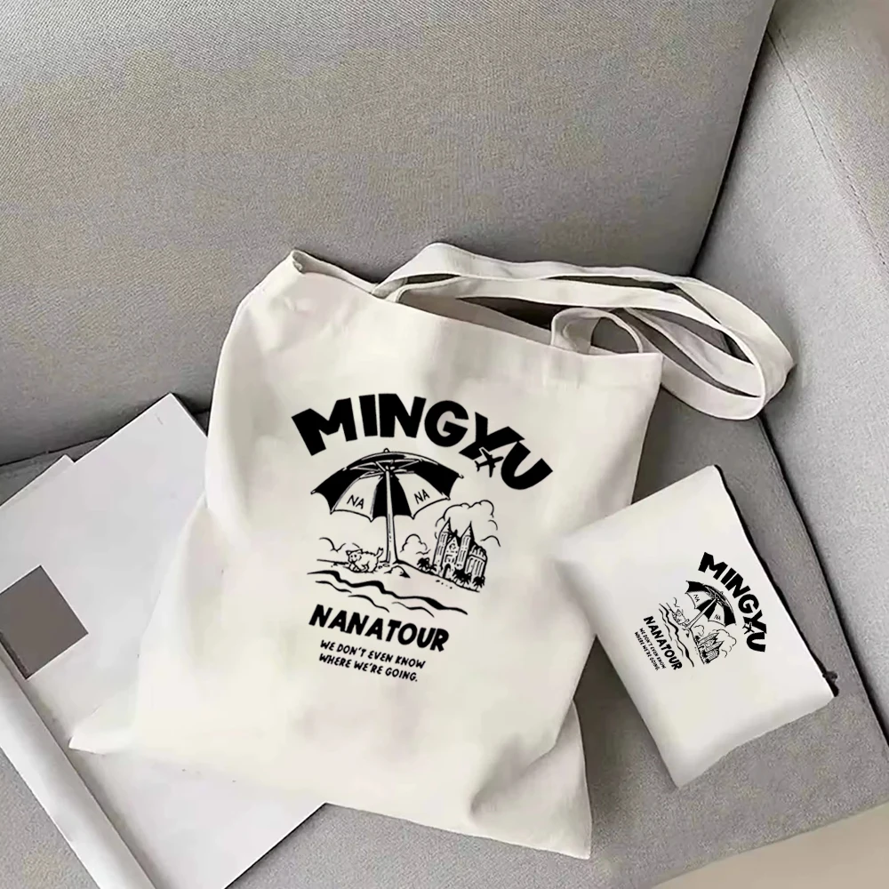

Women's Casual Portable Canvas Shoulder Bag Niche Chill Y2k Women's Shopping Bag Kpop Nanatour Women's Fashion Tote bag